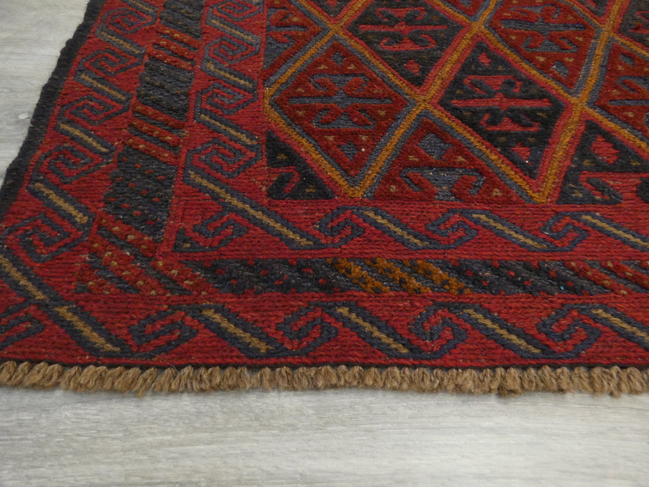Excellent Handmade Oriental Mashwani Kilim Rug Size: 118 x 114cm - Rugs Direct