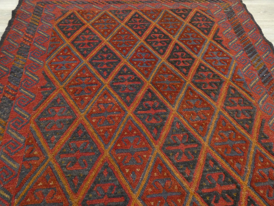 Excellent Handmade Oriental Mashwani Kilim Rug Size: 118 x 114cm - Rugs Direct