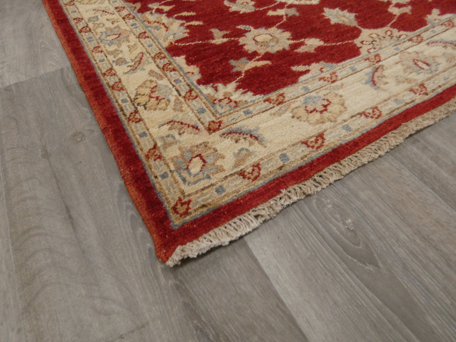 Afghan Hand Knotted Choubi Hallway Runner Size: 387 x 85cm - Rugs Direct
