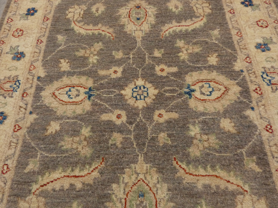 Afghan Hand Knotted Choubi Hallway Runner Size: 398 x 91cm - Rugs Direct