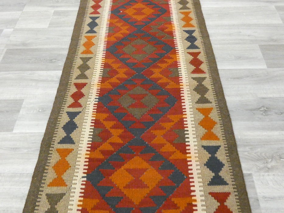 Hand Made Afghan Uzbek Kilim Runner Size: 292 x 84cm - Rugs Direct