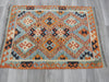 Afghan Hand Made Choubi Kilim Rug Size: 117 x 82cm - Rugs Direct