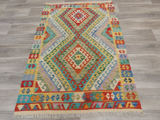 Afghan Hand Made Choubi Kilim Rug Size: 172 x 120cm - Rugs Direct