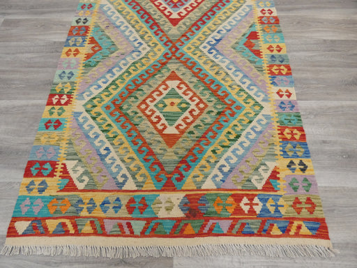 Afghan Hand Made Choubi Kilim Rug Size: 172 x 120cm - Rugs Direct