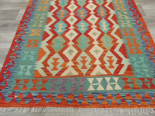 Afghan Hand Made Choubi Kilim Rug Size: 181 x 135cm - Rugs Direct