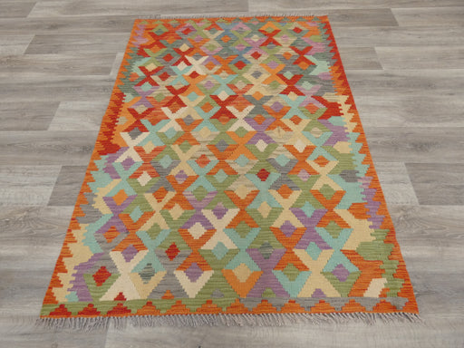 Afghan Hand Made Choubi Kilim Rug Size: 171 x 125cm - Rugs Direct