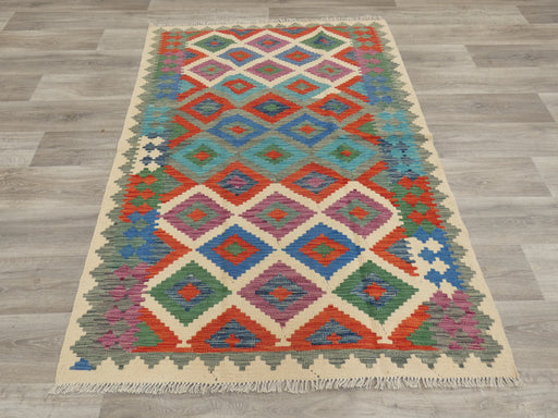 Afghan Hand Made Choubi Kilim Rug Size: 183 x 134cm - Rugs Direct