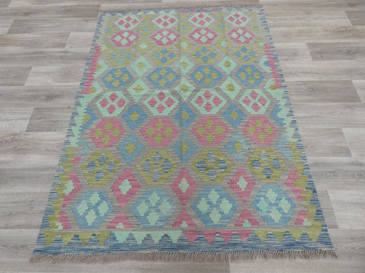 Afghan Hand Made Choubi Kilim Rug Size: 200 x 150cm - Rugs Direct