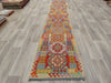 Afghan Hand Made Choubi Kilim Runner Size: 401 x 85cm - Rugs Direct