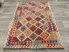 Afghan Hand Made Choubi Kilim Rug Size: 176 x 127cm - Rugs Direct