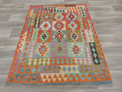 Afghan Hand Made Choubi Kilim Rug Size: 163 x 128cm - Rugs Direct