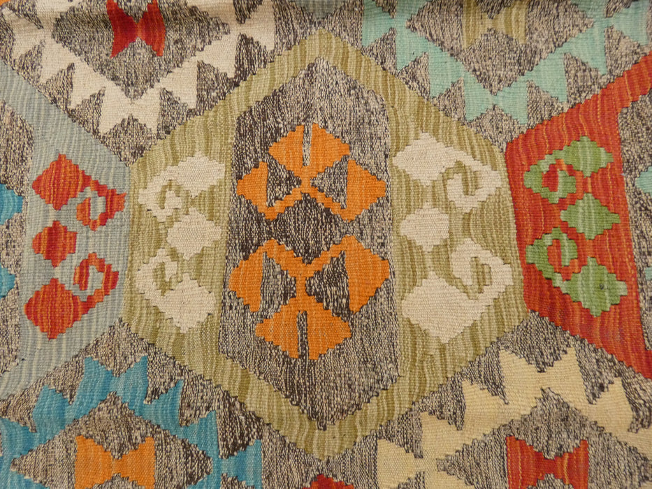 Afghan Handmade Choubi Kilim Rug Size: 351 x 256cm - Rugs Direct