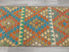 Afghan Hand Made Choubi Kilim Runner Size: 395 x 82cm - Rugs Direct