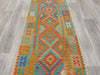 Afghan Hand Made Choubi Kilim Runner Size: 382 x 85cm - Rugs Direct