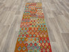 Afghan Hand Made Choubi Kilim Runner Size: 390 x 75cm - Rugs Direct