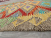 Afghan Hand Made Choubi Kilim Runner Size: 377 x 81cm - Rugs Direct