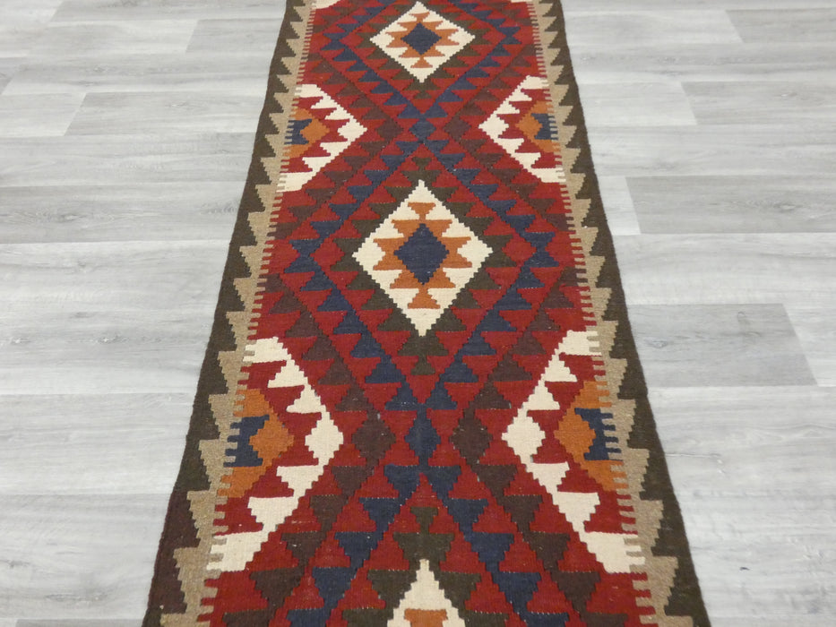 Hand Made Afghan Uzbek Kilim Runner Size: 288 x 76cm - Rugs Direct