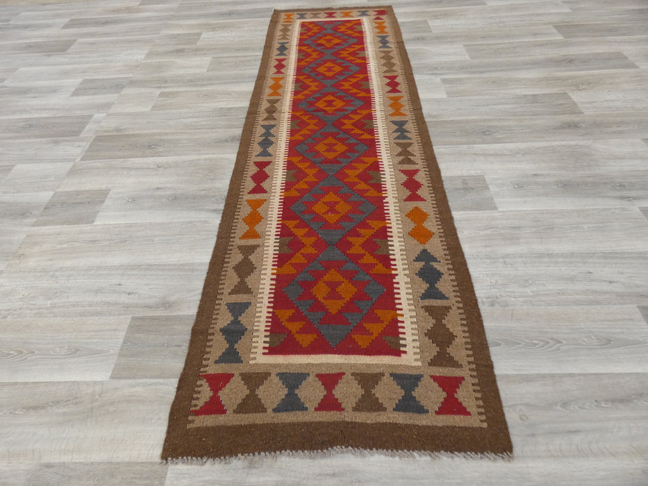 Hand Made Afghan Uzbek Kilim Runner Size: 289 x 82cm - Rugs Direct