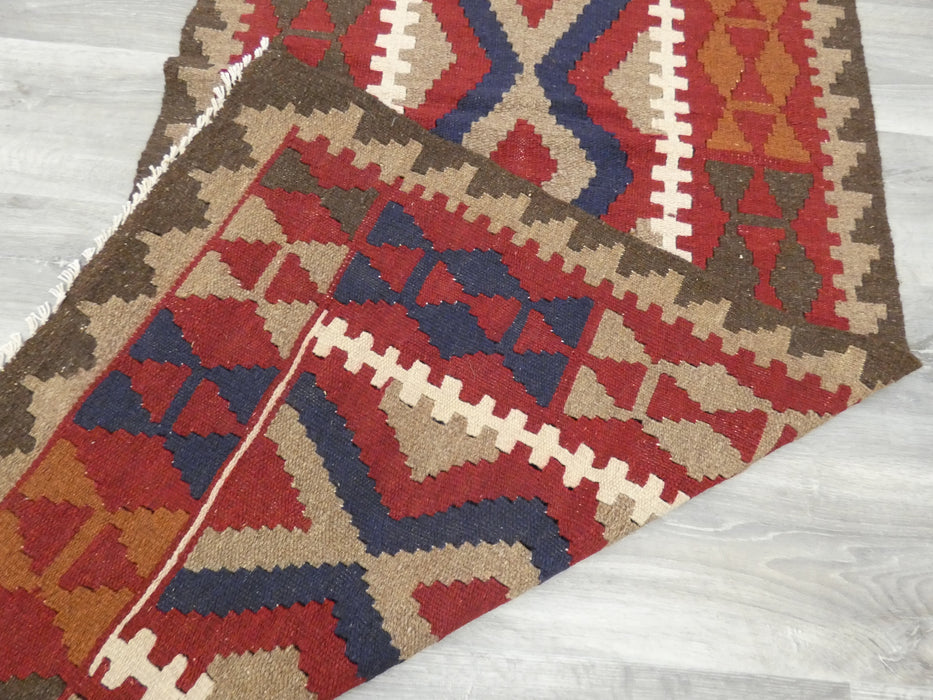 Hand Made Afghan Uzbek Kilim Runner Size: 286 x 79cm - Rugs Direct