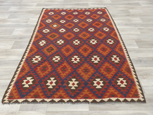 Hand Made Afghan Uzbek Kilim Rug Size: 236 x 183cm - Rugs Direct