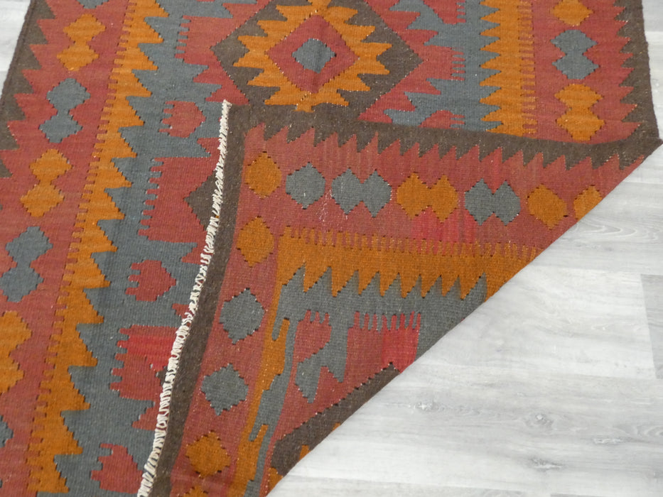 Hand Made Afghan Uzbek Kilim Rug Size: 196 x 146cm - Rugs Direct