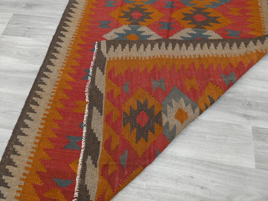 Hand Made Afghan Uzbek Kilim Rug Size: 196 x 147cm - Rugs Direct