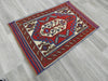 Stunning Handmade Afghan Design Saghari Kilim Rug 100% Wool Size: 131 x 88cm - Rugs Direct