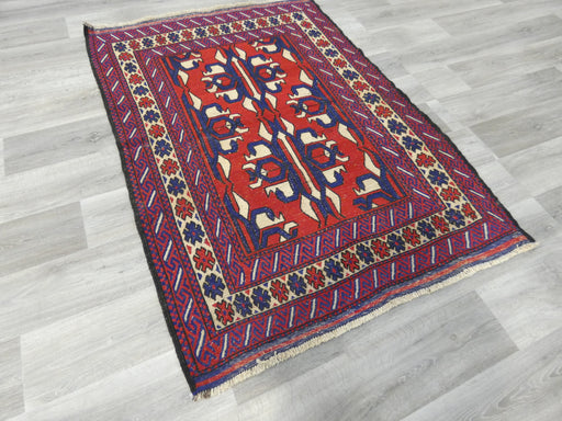 Stunning Handmade Afghan Design Saghari Kilim Rug 100% Wool Size: 175 x 127cm - Rugs Direct