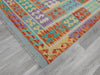 Afghan Hand Made Choubi Kilim Rug Size: 394 x 302cm - Rugs Direct