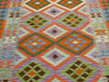 Afghan Hand Made Choubi Kilim Rug Size: 194 x 152cm - Rugs Direct