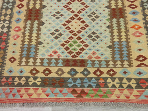 Afghan Hand Made Choubi Kilim Rug Size: 196 x 156cm - Rugs Direct
