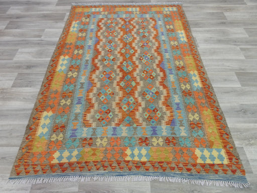 Afghan Hand Made Choubi Kilim Rug Size: 245 x 172cm - Rugs Direct