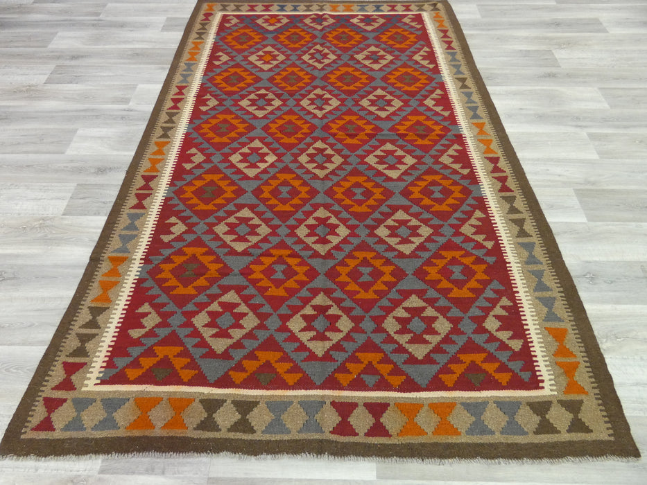 Hand Made Afghan Uzbek Kilim Rug Size: 300 x 192cm - Rugs Direct