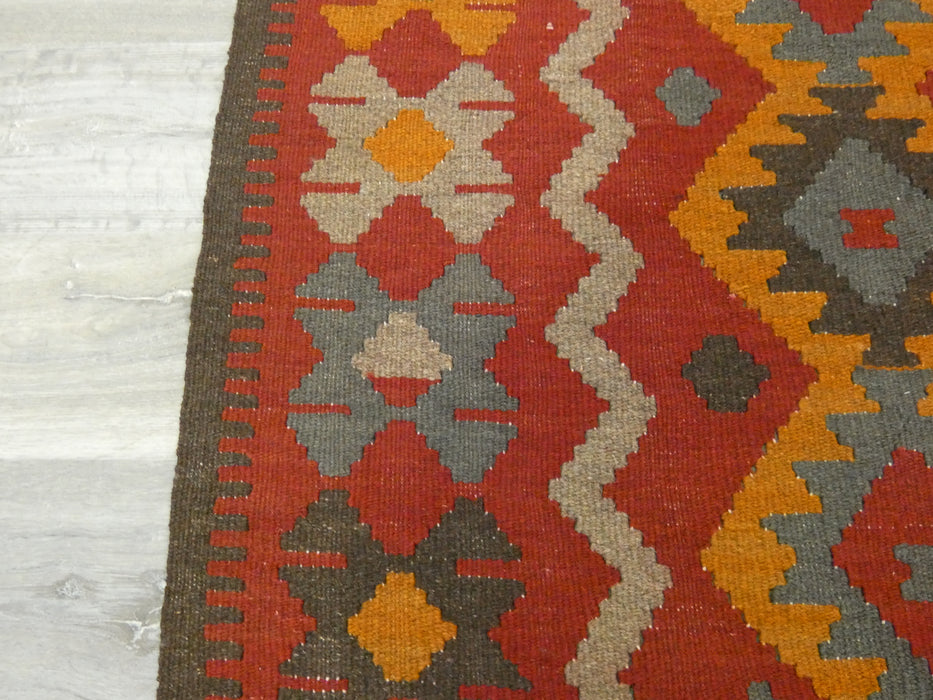 Hand Made Afghan Uzbek Kilim Rug Size: 190 x 153cm - Rugs Direct