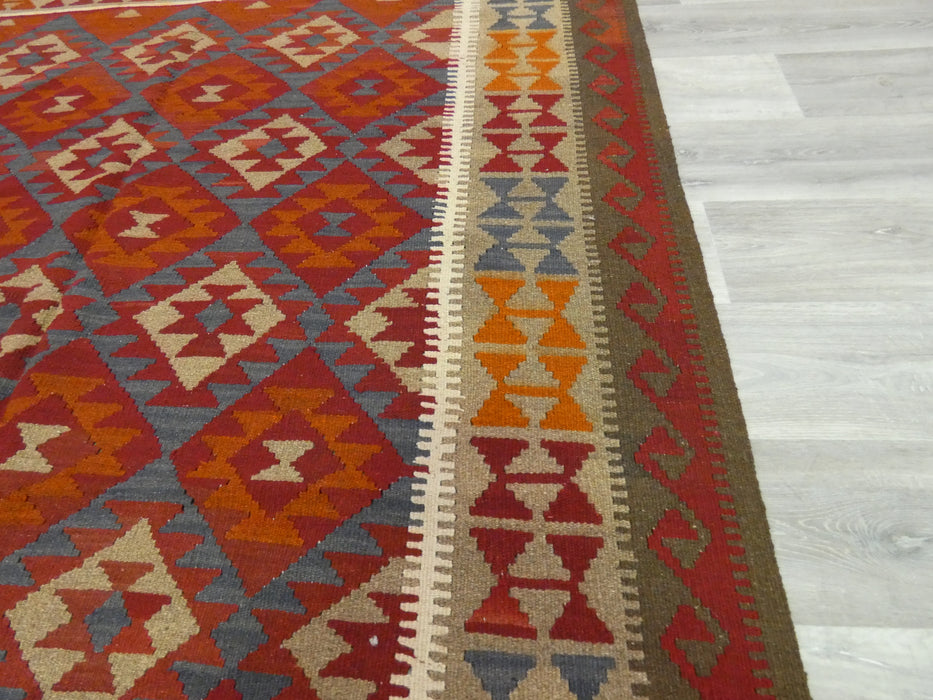 Hand Made Afghan Uzbek Kilim Rug Size: 287 x 202cm - Rugs Direct