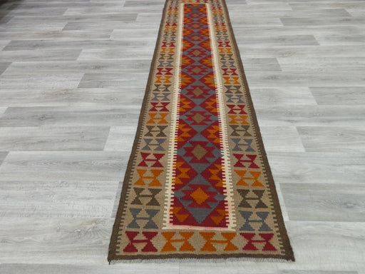 Hand Made Afghan Uzbek Kilim Runner Size: 297 x 76cm - Rugs Direct