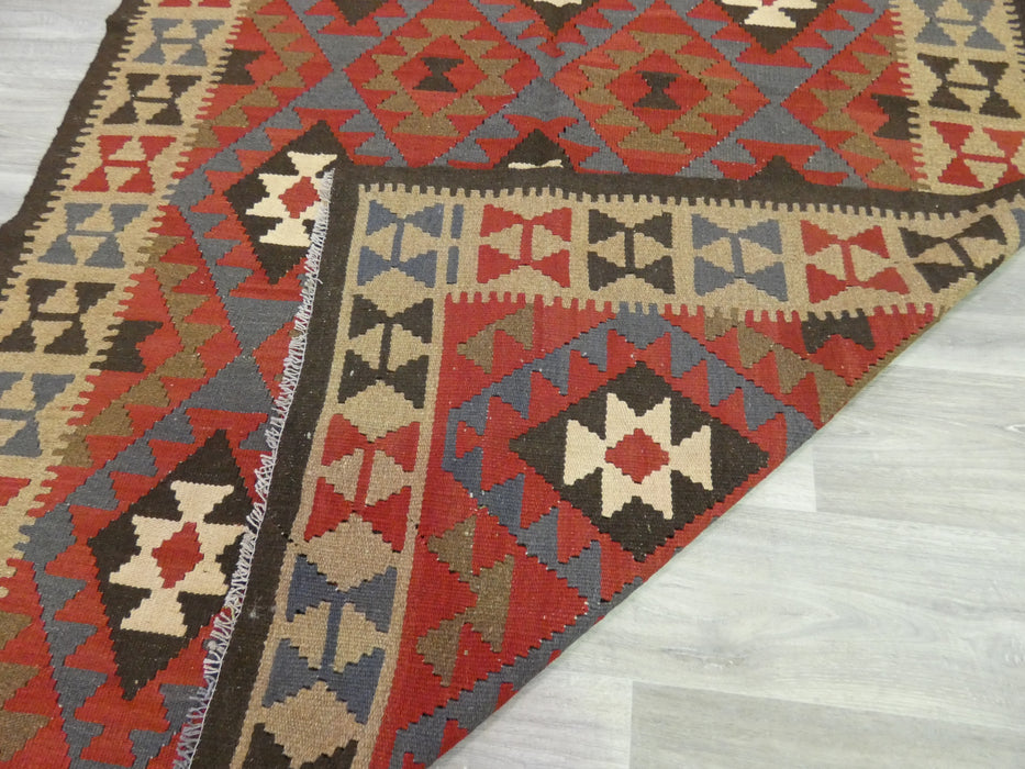 Hand Made Afghan Uzbek Kilim Rug Size: 245 x 154cm - Rugs Direct