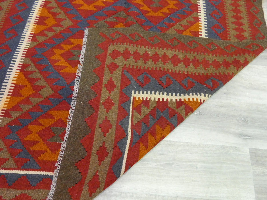 Hand Made Afghan Uzbek Kilim Rug Size: 246 x 160cm - Rugs Direct