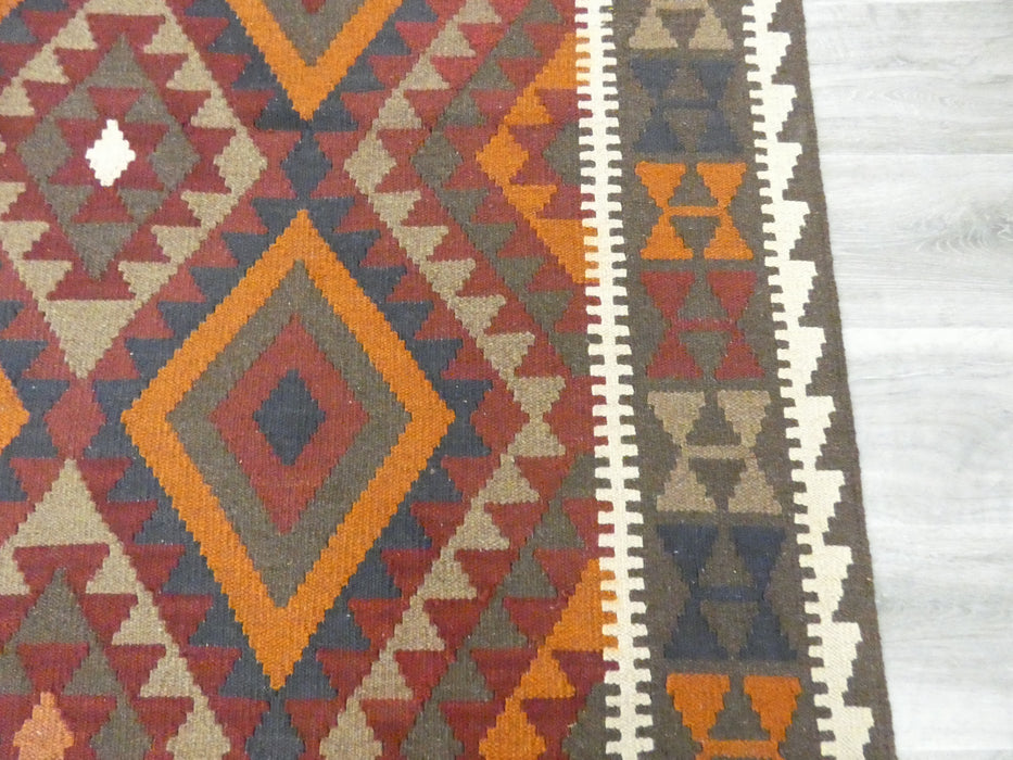 Hand Made Afghan Uzbek Kilim Rug Size: 289 x 199cm - Rugs Direct
