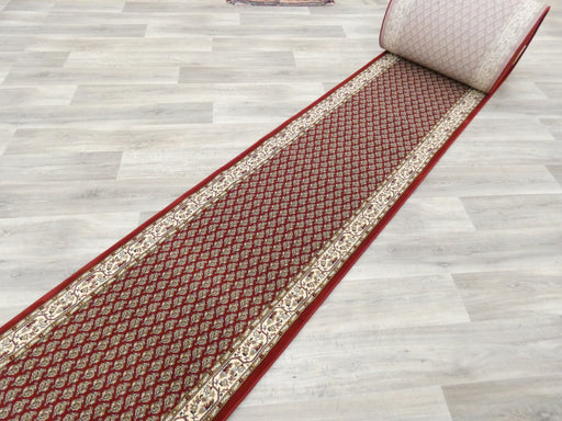 Persian Boteh Mir Design Hallway Runner 80cm Wide x Cut To Order - Rugs Direct