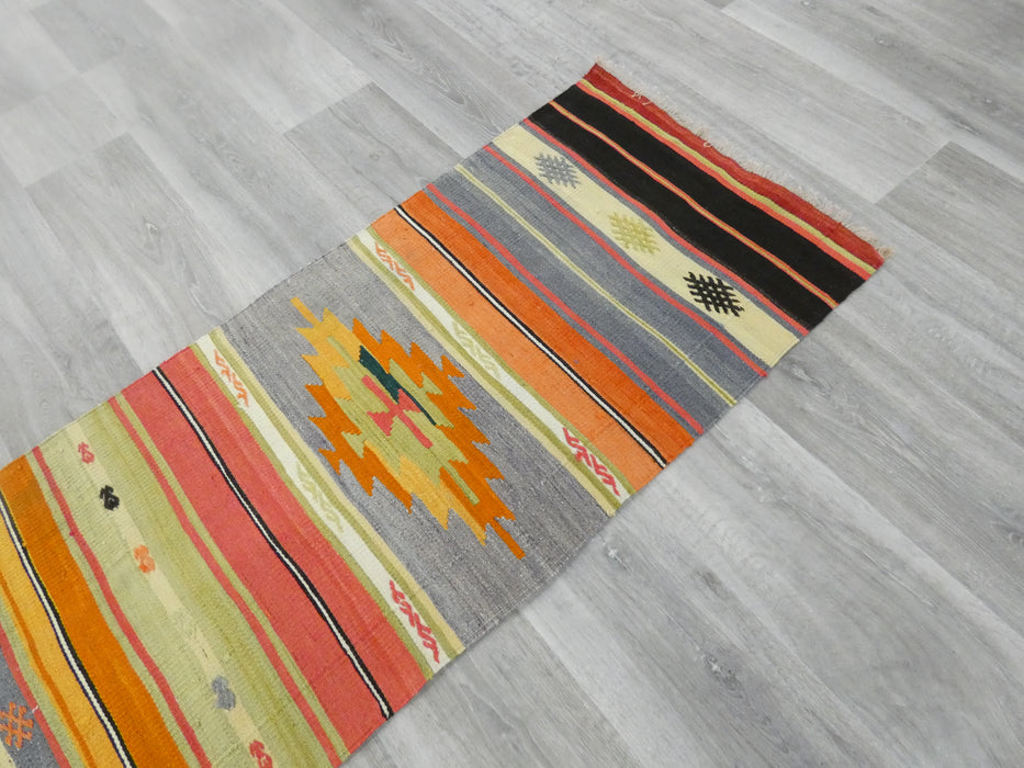 Handmade Turkish Anatolian Kilim Runner Size: 59 x 275 cm - Rugs Direct