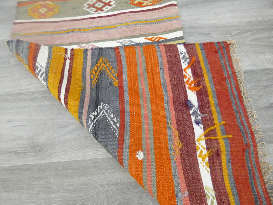 Handmade Turkish Anatolian Kilim Runner Size: 55 x 250 cm - Rugs Direct