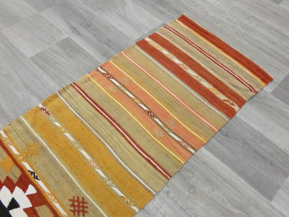 Handmade Turkish Anatolian Kilim Runner Size: 52 x 233 cm - Rugs Direct