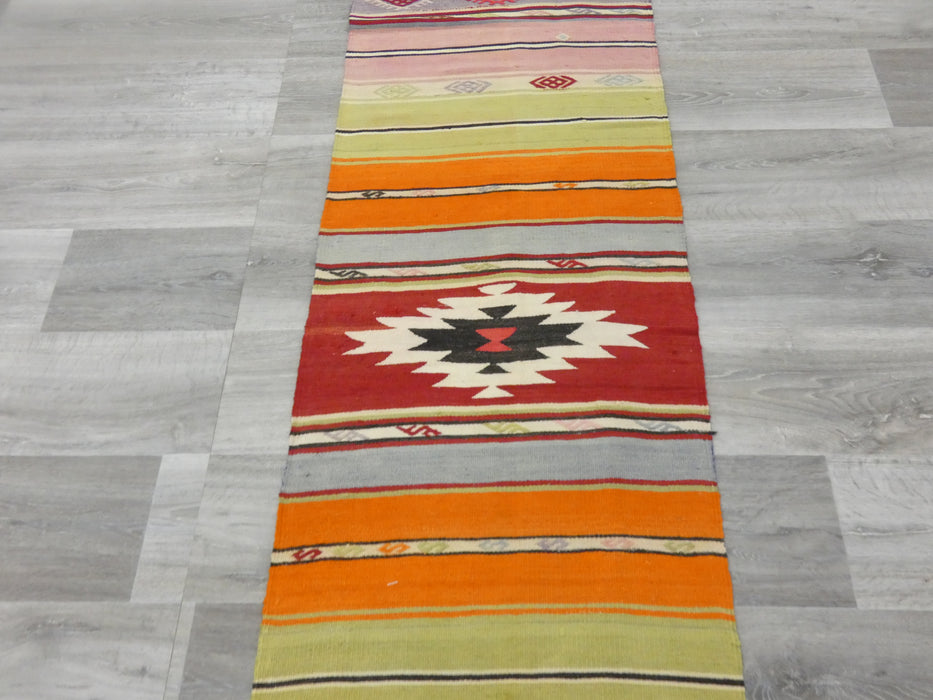 Handmade Turkish Anatolian Kilim Runner Size: 55 x 280 cm - Rugs Direct