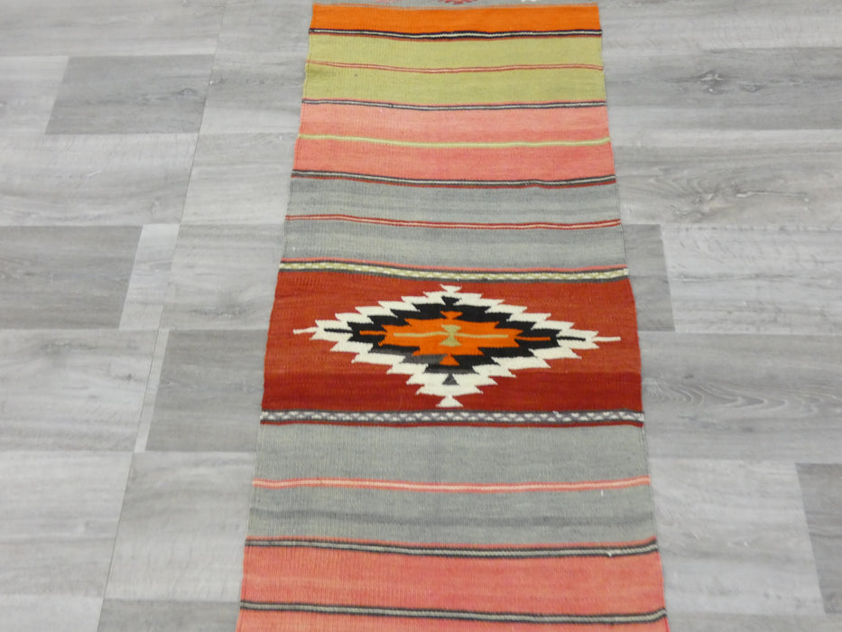 Handmade Turkish Anatolian Kilim Runner Size: 55 x 305 cm - Rugs Direct
