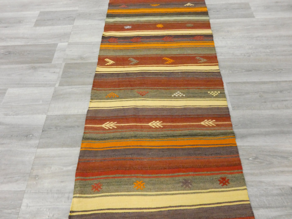 Handmade Turkish Anatolian Kilim Runner Size: 71 x 283 cm - Rugs Direct