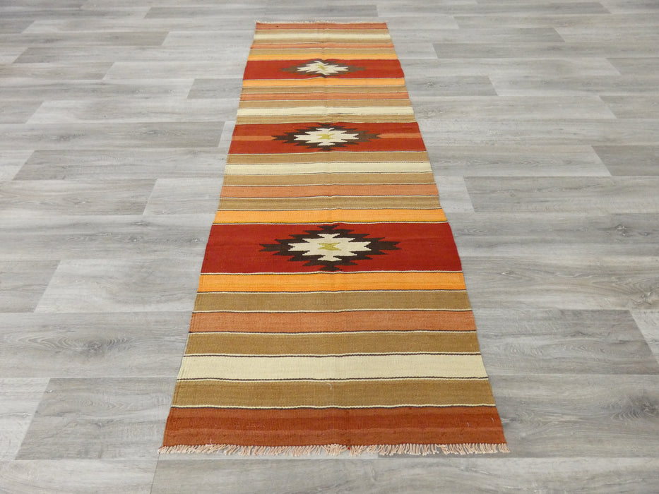 Handmade Turkish Anatolian Kilim Runner Size: 82 x 246 cm - Rugs Direct