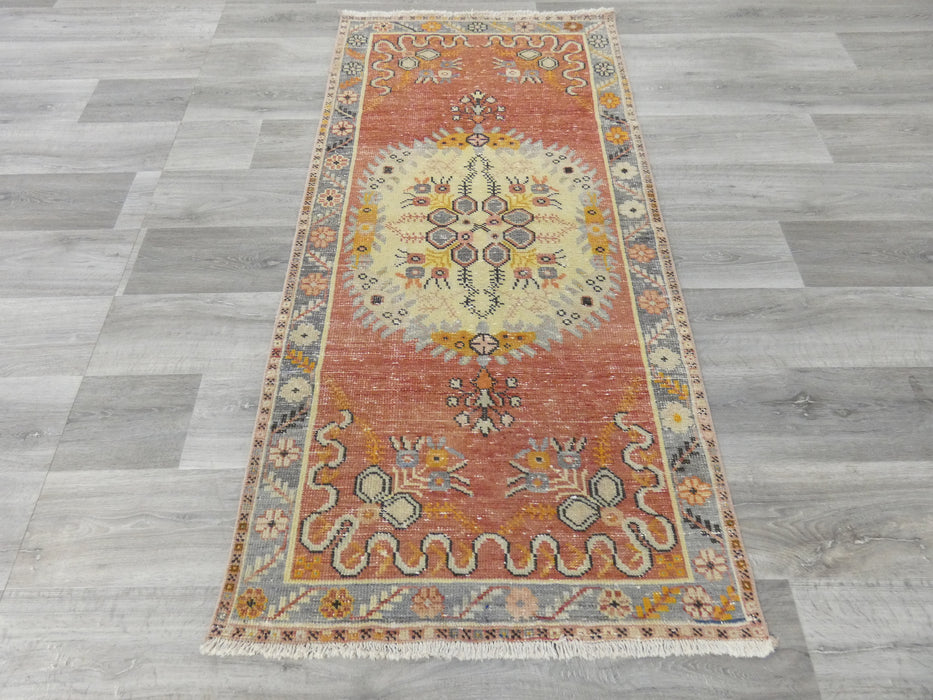 Antique Hand Knotted Anatolian Turkish Rug Size: 180 x 87cm - Rugs Direct