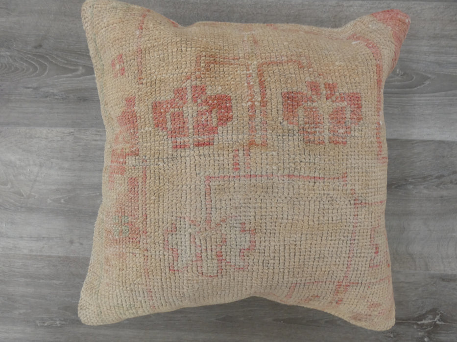 Turkish Hand Made Vintage Rug Cushion - Rugs Direct