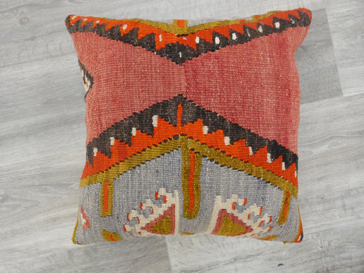 Turkish Hand Made Vintage Kilim Cushion - Rugs Direct